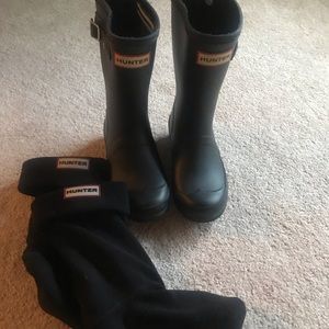Kids matte hunter boots